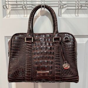 Brahmin Marissa Espresso Danbury Leather Satchel - NWOT